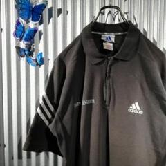 adidas 半袖 ポロシャツ ハーフジップ 刺繍パフォーマンスロゴ 袖ライン