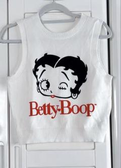 希少　ベティちゃん　BETTY BOOP ニット　タンクトップ　ノースリーブ 2025年最新】betty boop ニットの人気アイテム - メルカリ