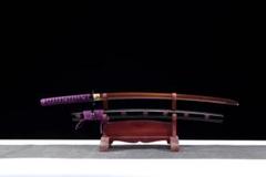 紫荊花】 日本刀 模造刀 居合刀 武士道 武蔵 鑑賞用 手鍛造打