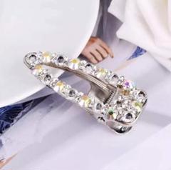 新品 小ぶり ストーンヘアクリップ S ♡ ヘアクリップ 髪留め ヘアピン