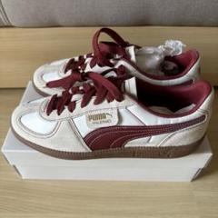 【極美品】プーマpalermo unisex パレルモ OG ホワイト レッド