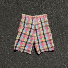 ꒰ঌ໒꒱フェアリーグランジ　シャーリングショートパンツ　itimi  y2k archive vintage y2k フェアリーグランジ チェックショーツ