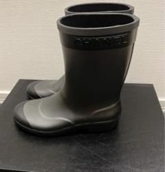 【新品未使用】CHANELレインブーツ 39 BLACK ジェニー着用 CHANELレインブーツ39 ジェニー着用