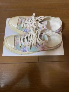 花柄カジュアルスニーカー　コンバース　オールスター　24cm