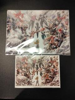 2点 ヒロアカ 原画展 クリアファイル ポストカード キービジュアル2枚セット