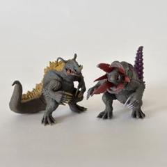 ガボラ＆クリア成型ネロンガ（マーミット）ソフビフィギュア2体