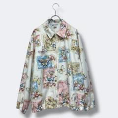3点¥10,000 ビンテージ 古着 卸 レトロ 80's 総柄ブルゾン