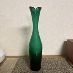 USA エメラルドグリーンフラワーベース