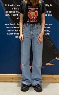 リーバイス　今期　Levi’s RIBCAGE WIDE LEG 27