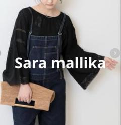 美品 サラマリカ コットン100%肩フリル バンドカラー 長袖ブラウス◆ブラック 楽天市場】【Sara Mallika】 Cotton Stripe Ethnic Print Tops