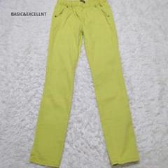 ベーシックアンドエクセレント ストレート パンツ マスタード カラフル 【L】