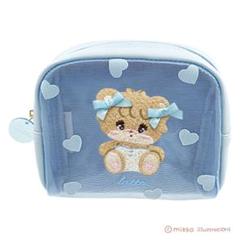 新品　mikko illustrations　ボックスポーチ　ポーチ　ラテ　☆