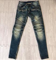 送料込 MNML ミニマル ストレッチ バイカーデニムパンツ インディゴ29