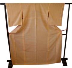 日本未入荷 美品 夏物 駒絽 3本絽 色無地（正絹）仕立上り＜M1005 着物・浴衣
