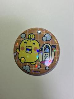 たまごっち 極楽湯 ままぱっち 缶バッジ しゅっぱーつ!ver