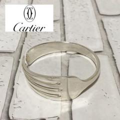 ★Cartier カルティエ フォークバングル ボタニカル柄 ヴィンテージ