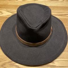 【美品】ブリクストンハット ブラックフェルト Brixton/Swindle Hat（ブリクストン ウールフェルトハット