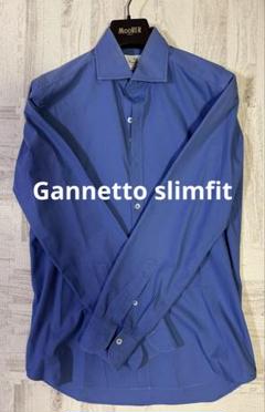 Gannetto slimfitモデル　カッタウェイシャツ　サイズ40（M程度）