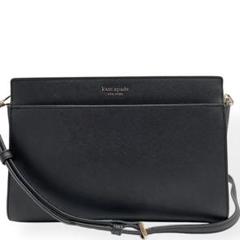 未使用級　Kate Spade ショルダーバッグ　サフィアーノレザー　ブラック