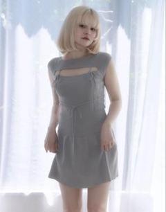 andmary Bebe mini dress グレー ANDMARY】Bebe mini dress