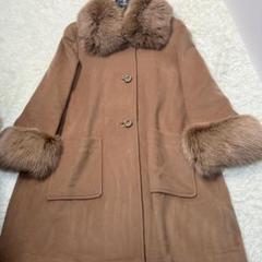 美品】フォクシーFOXYカシミヤコートフォクシーファーキャメル