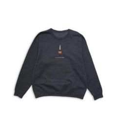 古着 キャンドル グラフィック スウェット グレー サイズXL*ST149