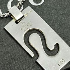 GUCCI ネックレス イタリア製 メンズ シルバー925 獅子座 LEO 銀