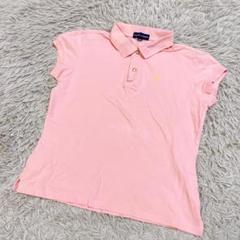 Ralph Lauren ラルフローレン　黄色ポニー刺繍ポロシャツ　ピンク160