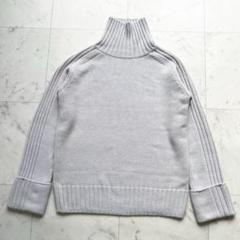 タグ付✨️FOXEY カシミヤ100% ラグランタートルネックニット グレー 40