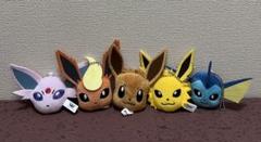 ポケモン ボールチェーン付きフェイスぬいぐるみ　イーブイフレンズ