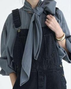 定価3.5万 BRILL 25SS 今期新作 デニムボウタイブラウス ブラック