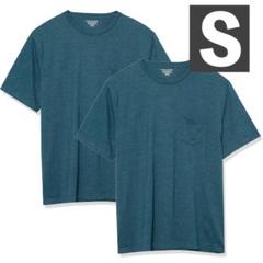 【美品】メンズ★Tシャツ★2枚組★S★ブルー★グレー★クルーネック★半袖
