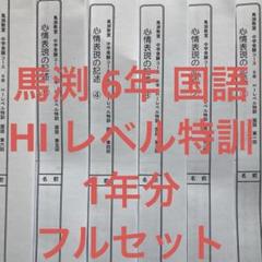 馬渕教室 6年 国語 HIレベル特訓 1年分 フルセット