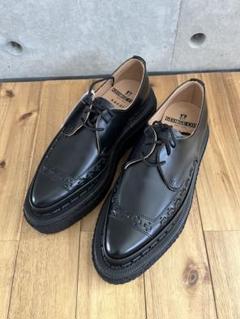 【新品未使用】sacai × George Cox ダブルソールギブソン sacai×ジョージコックス“厚底”ダブルソールシューズ、アッパーに