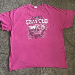 激安古着アメカジギルダンSEATTLE Tシャツ ピンクXLのサムネイル