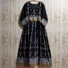 インド綿 カシュクール アナルカリ アングラカ ワンピースドレス