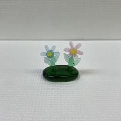 ガラス細工　コスモス　ペア