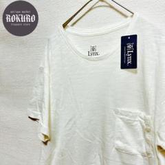 タグ付】Lynxリンクス　胸ポケット　柔らかコットン半袖TシャツMサイズ