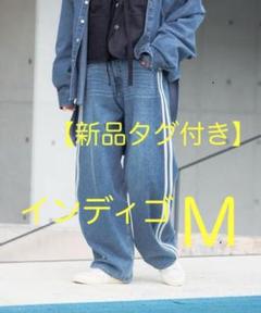 新品タグ付き】niko and/ニコアンド☆ラインデニムパンツ