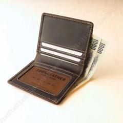 No.307 財布 カード 本革 レザー ウォレット コンパクト 2つ折り