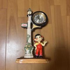 不二家 ペコちゃん 陶器置き時計 新品 未使用 箱付き 非売品