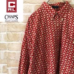 【激レア】90sチャップスデザイン柄シャツビッグシルエット　個性的