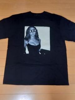 未使用　ゴッドセレクション　9周年記念Tシャツ　カットソー　GOD XXX GOD SELECTION XXX×FRAGMENTS ワンポイントTシャツ ブラック