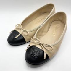 良品❤CHANEL【シャネル】ココマーク♡フラットシューズ バレエシューズ 12148_0_tv.jpg
