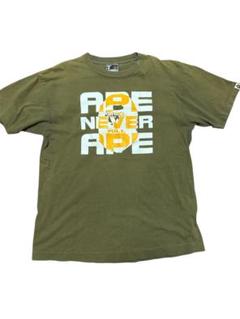 【正規品】APE × KAWS Tシャツオリーブ フェード感◎ 希少デザイン