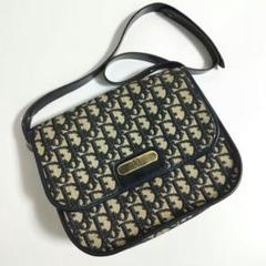 美品☆　ディオール　トロッター　ロゴプレート　ショルダーバッグ　ジャガード