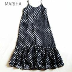 MARIHA ブラックドットマキシドレス MARIHA(マリハ) エンジェルのミニドレス Onyx ワンピース 長袖