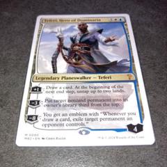 ドミナリアの英雄、テフェリー　おまけ付き ドミナリアの英雄、テフェリー/Teferi, Hero of Dominaria》[DOM