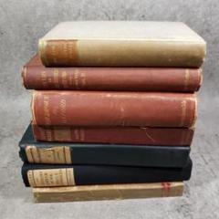 1700年頃の貴重な革装丁の洋書　古書　アンティーク　ヴィンテージ 革装丁の洋書【3set】 古書 アンティーク ヴィンテージ