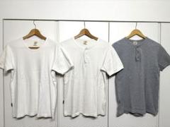 AVIREX USA ヘンリーネックシャツ&Vネックシャツ　3点セット　Lサイズ